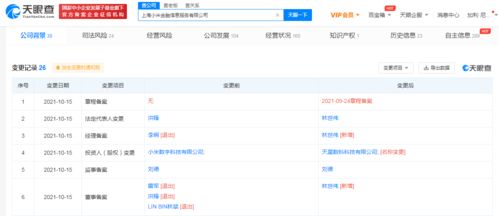 小米金融人事架構調整 雷軍等退出上海公司董事，天星數科引領科技金融新篇章